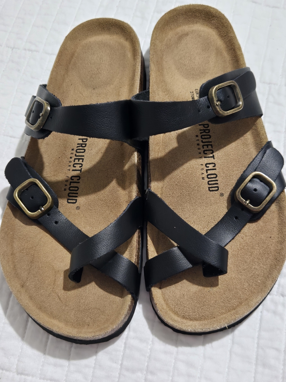 Women’s Black Buckle Sandals